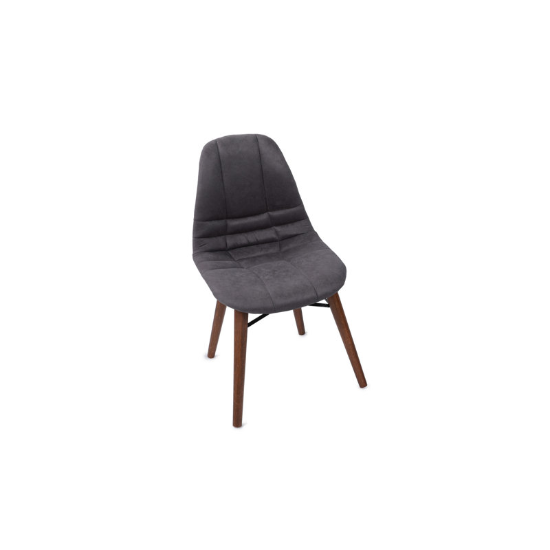 Chaise d'appoint rembourrée Halt Whistle anthracite