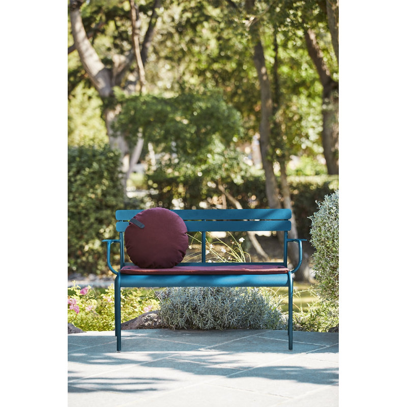 Luxembourg Outdoor Bench, Acapulco Blue