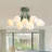 9-Flower shaped dimmable iron ceiling light