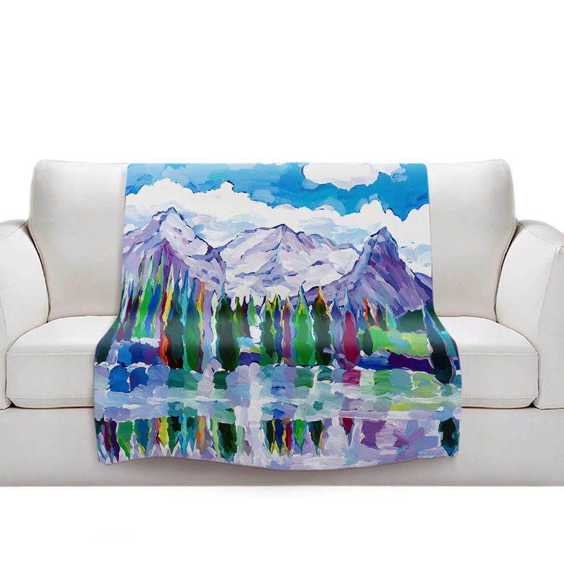 Couverture sherpa sentries doux paysages, l 51 po x L 60 po