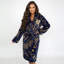 Polyester Fleece Mid-Calf Bathrobe with Pockets and Hood for Kids