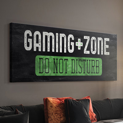 Gaming Zone- Gallery Wrapped Canvas -Ready to Hang