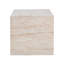 Outdoor/Indoor Square Travertine Lightweight Concrete Side Table