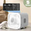 Séchoir pour animaux de compagnie AdvWIN pour chats et petits chiens, 5 modes de séchage ultra silencieux pour le toilettage avec contrôle de température intelligent efficace à 360 °, 50 autocollants pour chat, minuterie, lumière