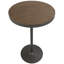 Adjustable Bar and Dinette Table 27"L x 27"W x 43"H Bamboo and Metal 1-Pack Dining Table Brown and Antique Adjustable Bar or Dining Height Seats Two-1745497731