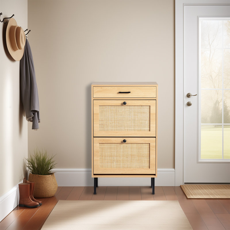 Armoire à chaussures, Bois naturel