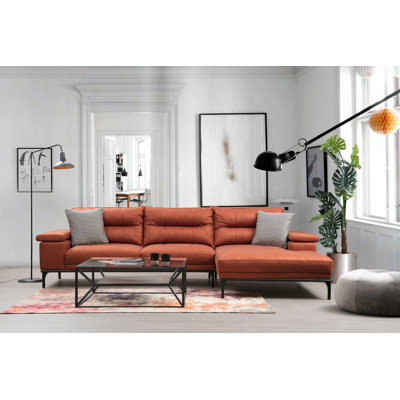 Canapé modulaire à angle large 121,65 po