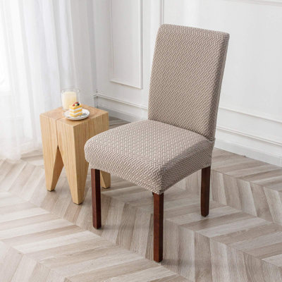 Waterproof Chair Covers For Dining Room Set Of 4 Kitchen Chair Covers Parson Dining Chair Slipcover,Gray
