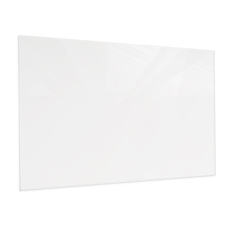 Tableau magnétique mural en verre Bojorquez, Blanc, 48 po x 60 po