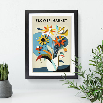 Flower Market Exhibition Constructivism No.2 - Framed Print