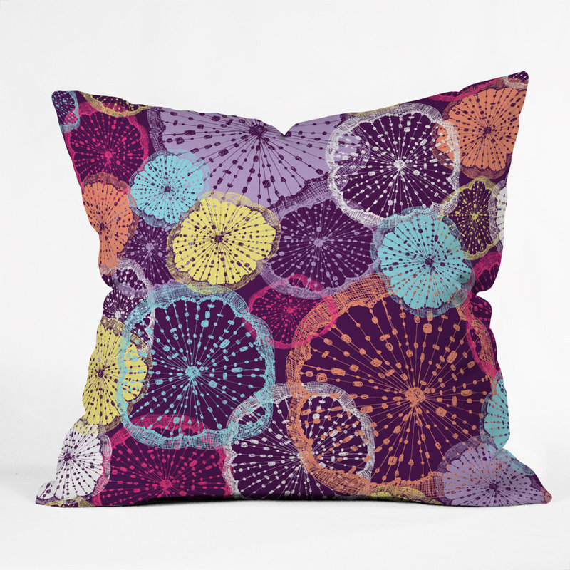 Wheel Of Wonder Polyester Throw Pillow, 26" x 26"