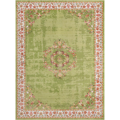 Tapis oriental oriental vert