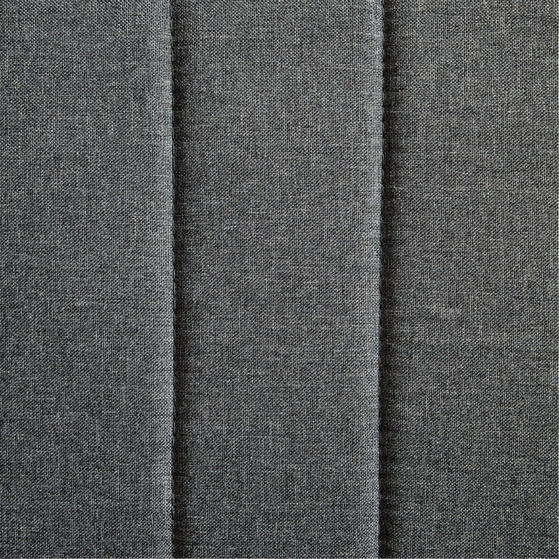 Lit de jour simple avec couchette en gris, lit à structure de bruit en métal pour un lit simple élégant, gris et stable