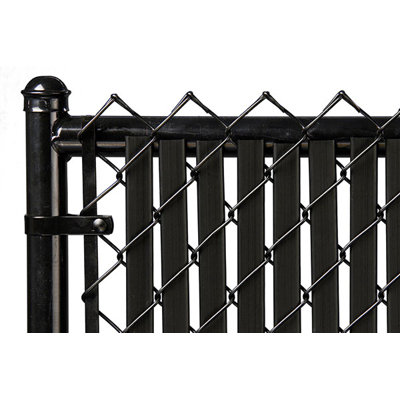 Tube Slat Double-Wall Bottom Locking Slat Depot Privacy Slat for 3', 4', 5', 6', 7' and 8' Chain Link Fence (8ft, Black)
