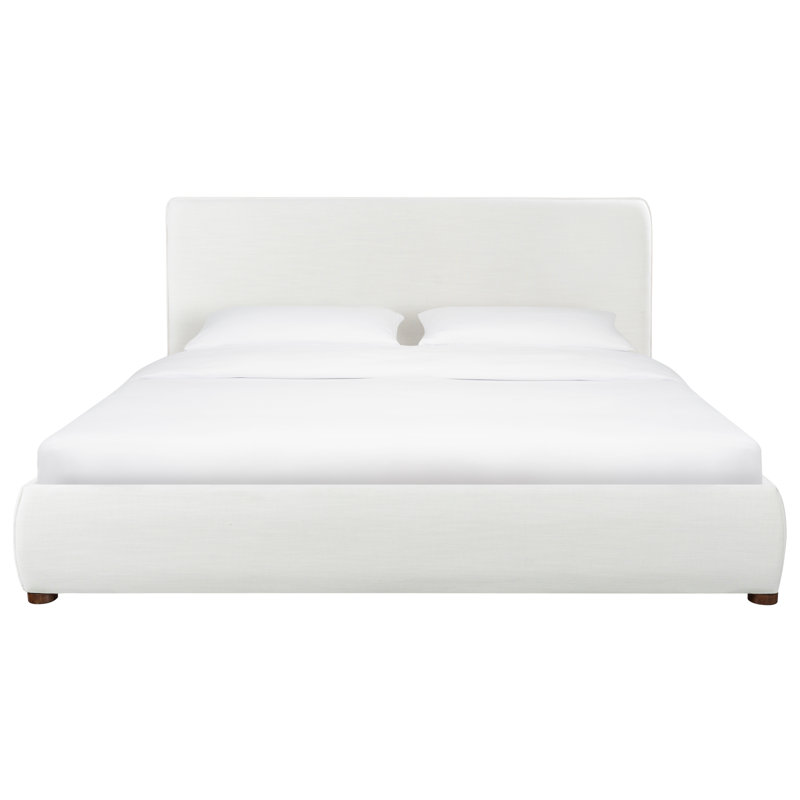 Callahan Upholstered Bed, Ivory Linen, King