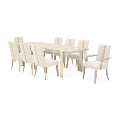 Lotus Bay Narrow Dining Set - Sand