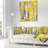 Grey and Yellow Abstract Pattern - Abstract Printed Throw Pillow-89812775-89812771