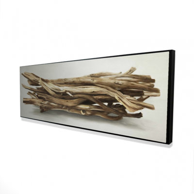 «Floated Wood Left By The Sea», reproduction sur toile