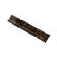 12" x 2" Polished Marble Chair Rail Tile Trim in Brown