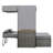 Outdoor With Adjustable - Grey Poolside Daybed Soft Cushions-1491015775