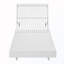 Chaise longue d'extérieur en bois avec coussin hydrofuge-1207423588
