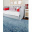 Wool Abstract Area Rug in Blue/White-856133074