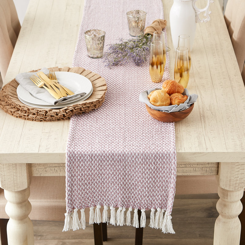Destainy Solid Table Runner,  72'' x 15'', Pale Mauve
