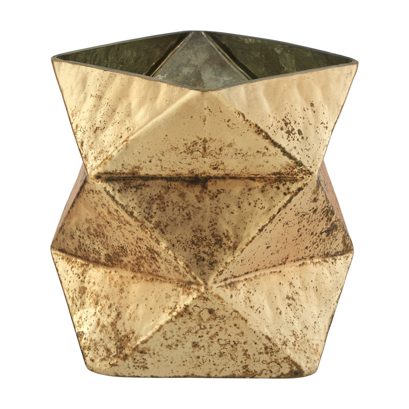 16cm Glass Tabletop Tealight Holder, 16cm H x 17cm W x 17cm D