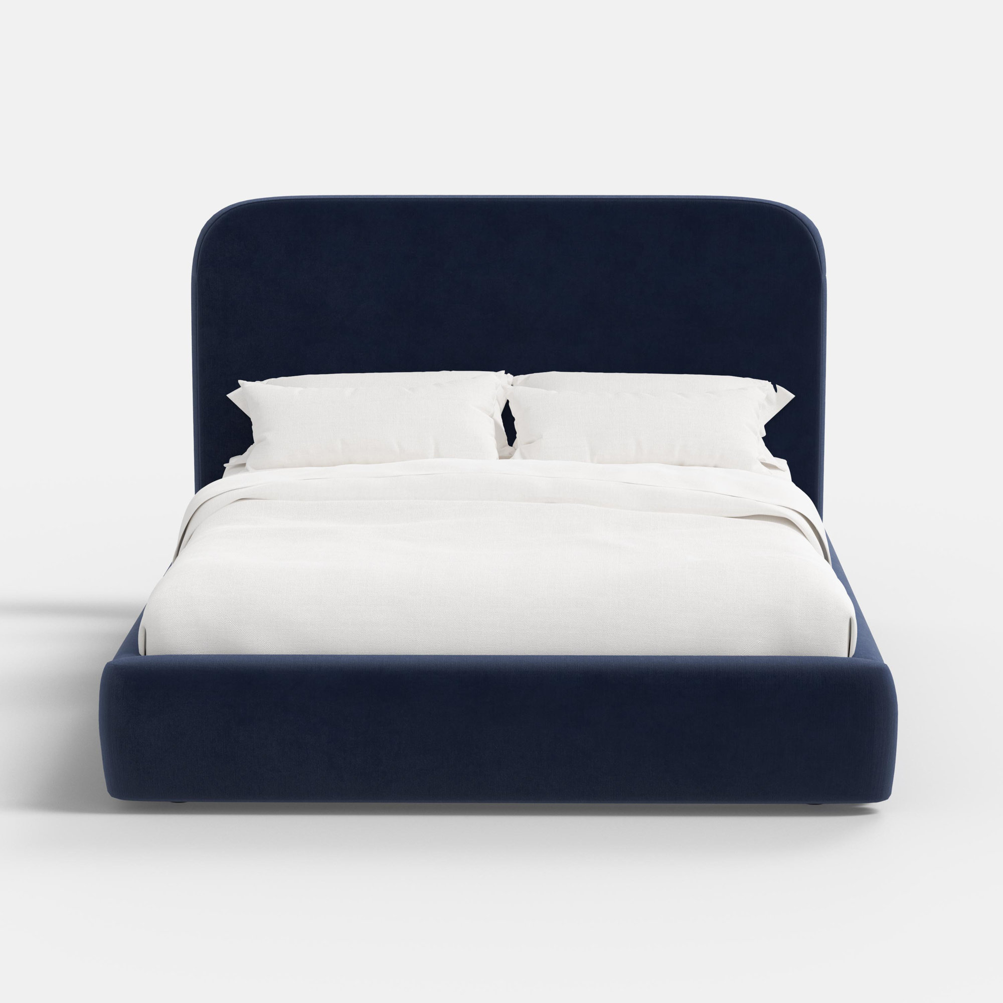 Upholstered Bed, King, Ocean Performance Velvet