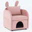 Fauteuil Bunny-Ear avec tissu résistant aux rayures-118091499