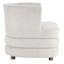 Fauteuil d'appoint contemporain en velours beige-912294220