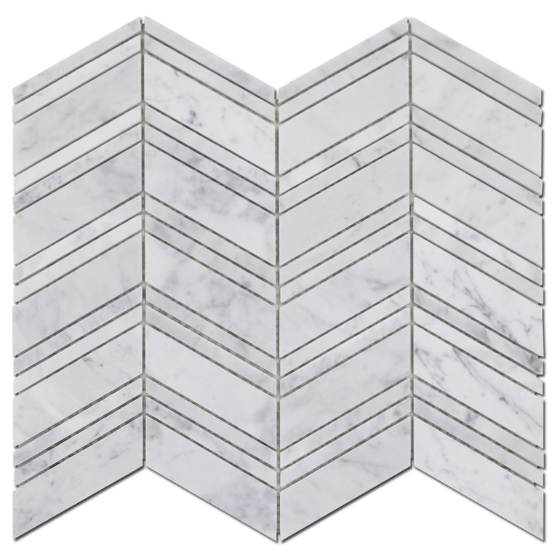 Chevron poli, Carrare Bianco