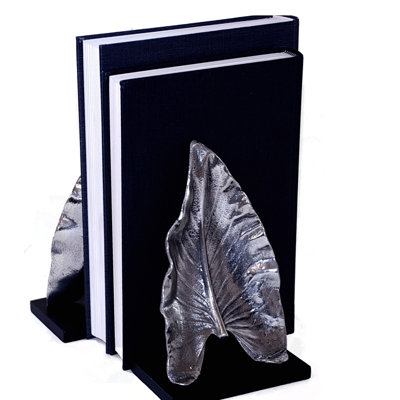 Nickel Leaf Bookend