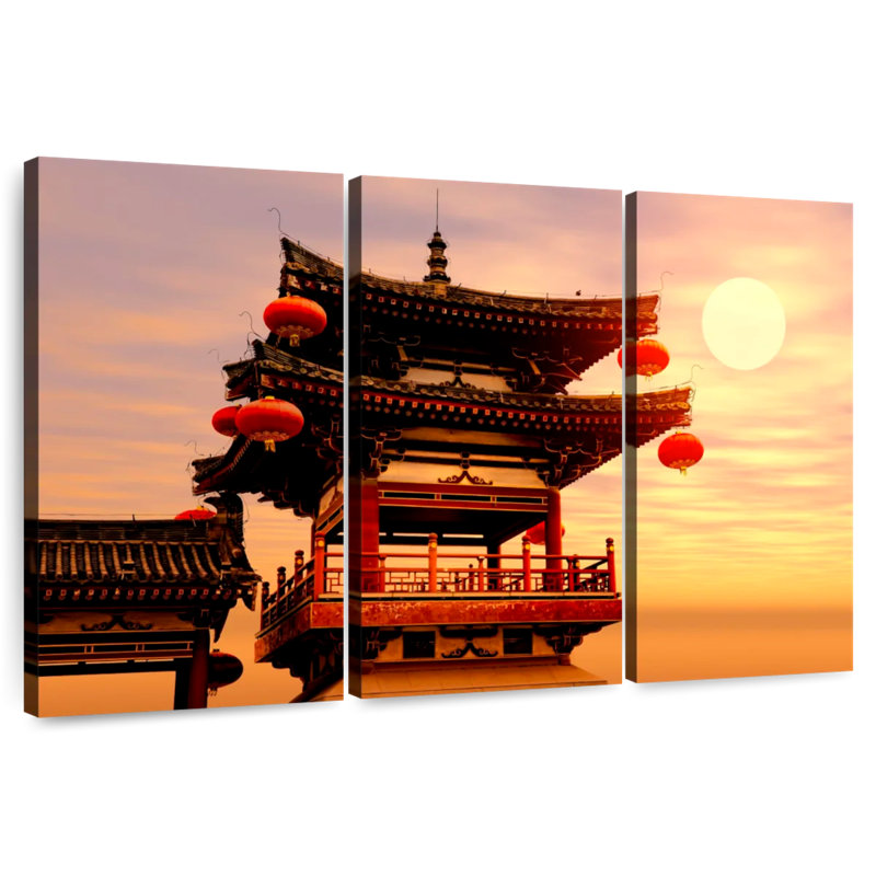 Adella Chinese Temple, 24" H x 38" W