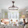 Konor 24'' Ceiling Fan with LED Lights  Dimmable LED Light with 3 Colour tone, 6 Speed Quiet DC motor, App and Remote Control