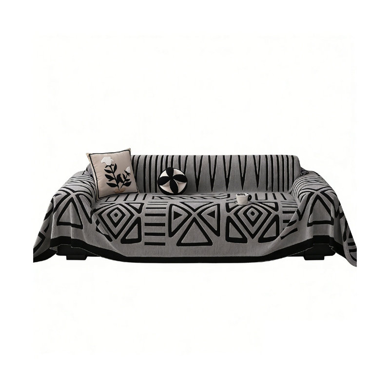 Chenille Box Cushion Sofa Slipcover