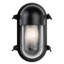 Black 24.8cm H Outdoor Bulkhead Light