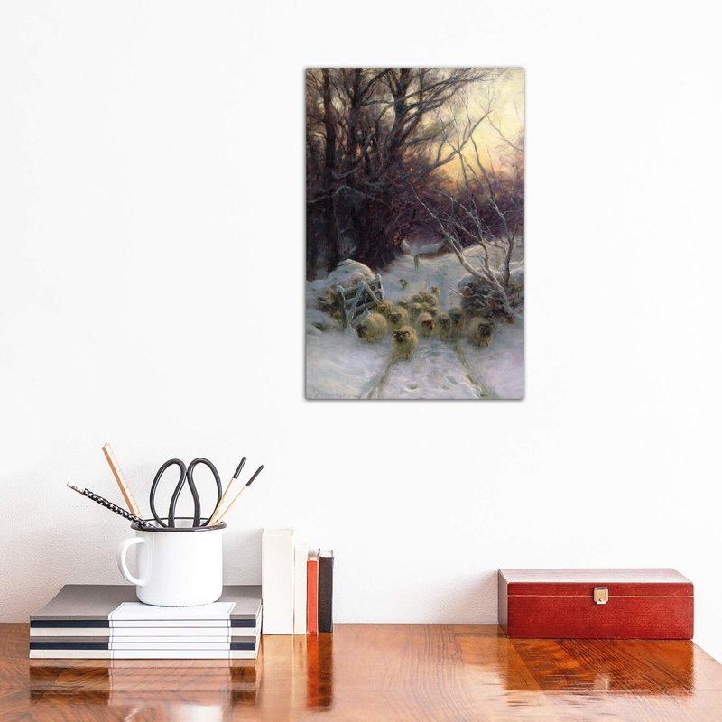 The Sun Had Closed for the Winter Day 1 Piece Wrapped Canvas Wall Art, 30.48 cm H x 45.72 cm W