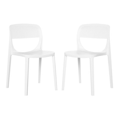 Chaise de salle à manger d'extérieur empilable