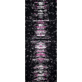 Static Wool Abstract Area Rug in Onyx Black/Ivory/Magenta