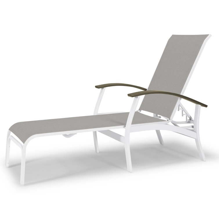 Askar Outdoor Rust-Resistant Metal Chaise Lounge