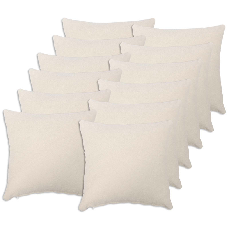 Light Grey Cushion Cover, Square 40cm, Cream