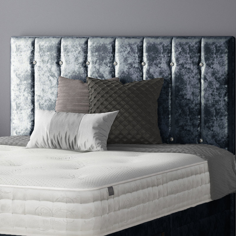 New Fairfield Divan Bed Base, Silver, Super King (6'), No Drawers
