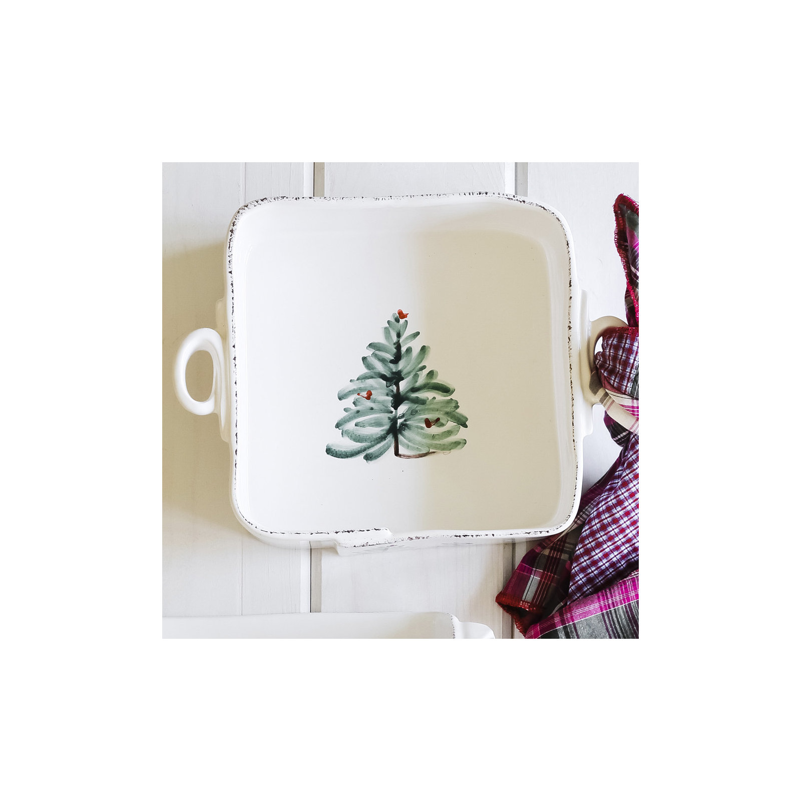 Lastra Square Stoneware Baker