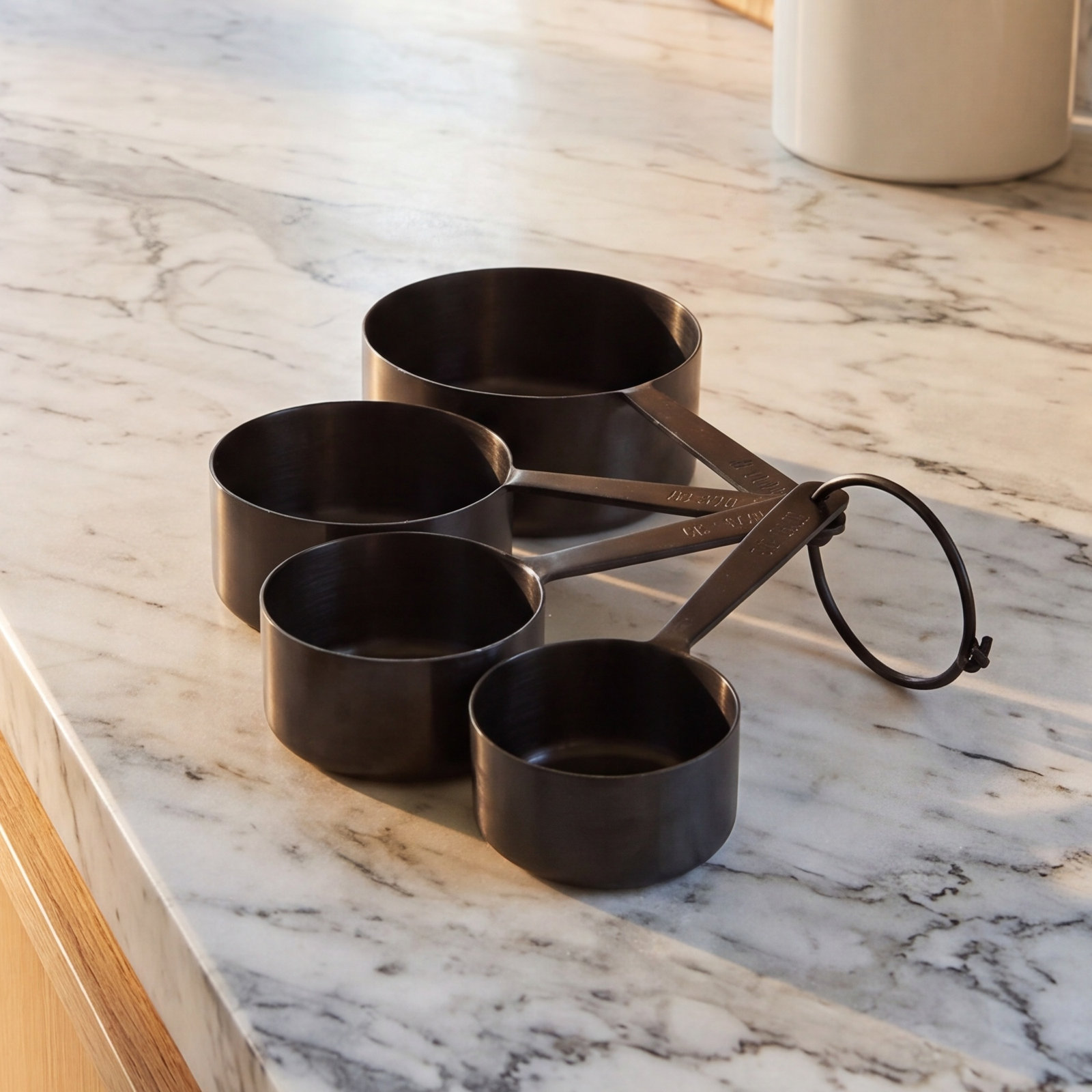 Stowe Measuring Cup Set, Brushed Onyx