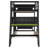 Twin-Size Gaming Bunk Bed with 2 Built-In Desks, USB Ports & Pegboard Organizer — Green-1036403150