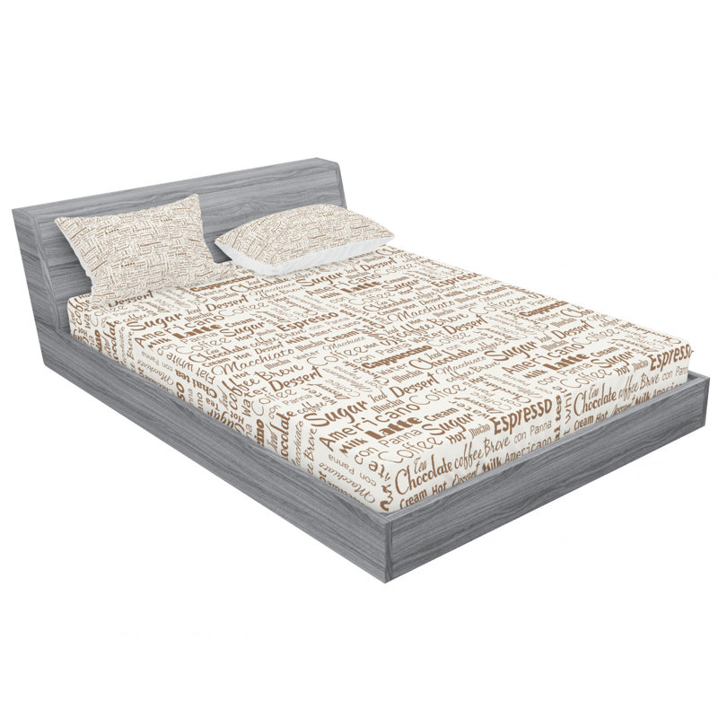 Microfiber Sheet Set, Queen Sheet Set with Fitted Sheet