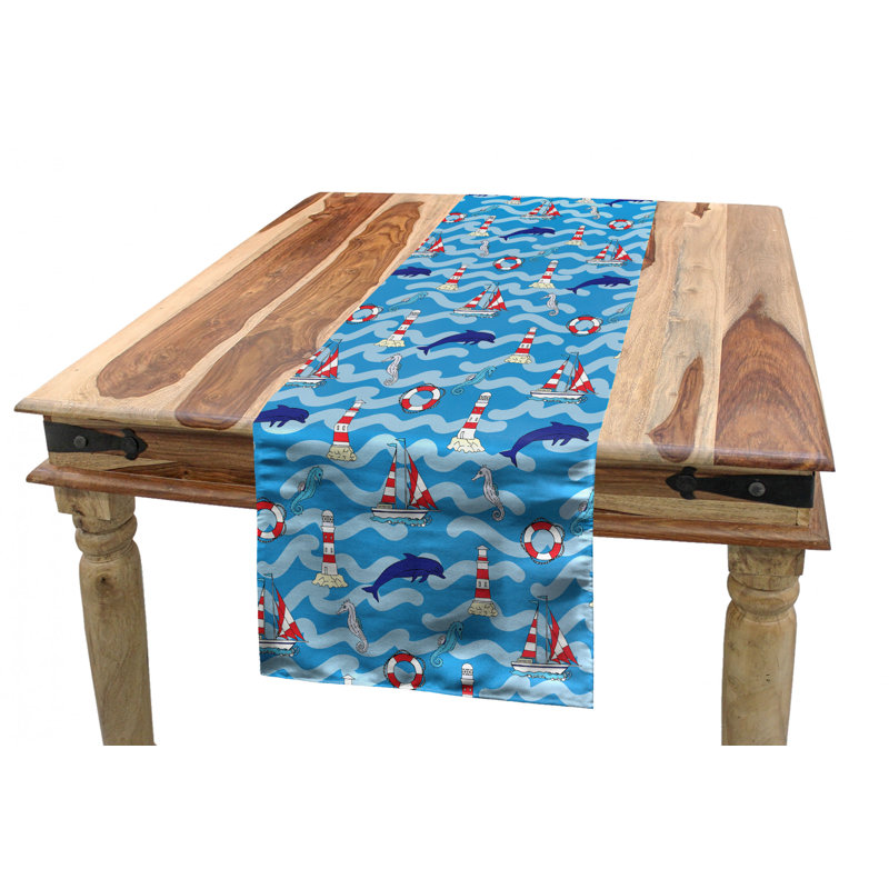 Chemin de table géométrique, 120 po x 16 po