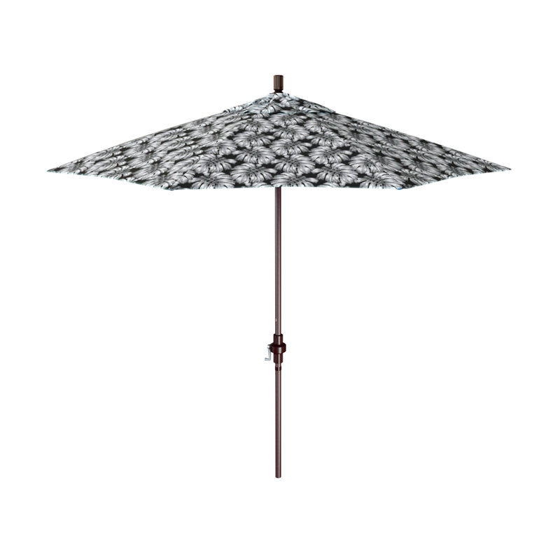 Parasol de marché 9 pi Austan, Palmier graphite - Pacifica Premium