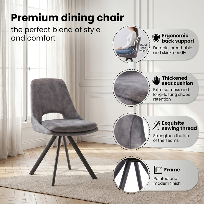 Extendable Round Dining Table Set of 4, 110–150 Cm MDF Oak Finish with 4 Corduroy Dining Chairs, Modern Minimalist Kitchen Table for Dining Rooms, Kitchens